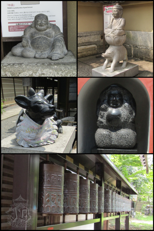 Statuettes of the Buddha and local gods
