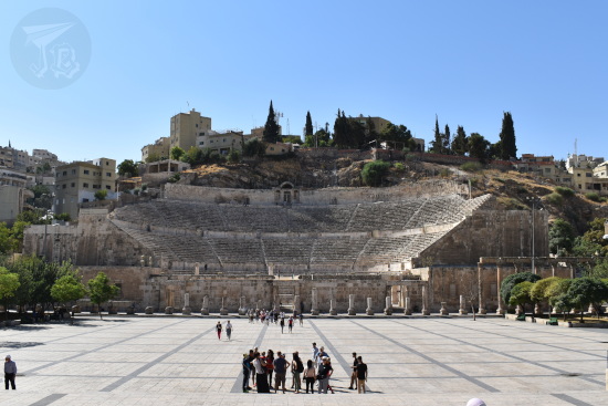 Amman Roman theatre, from the outside