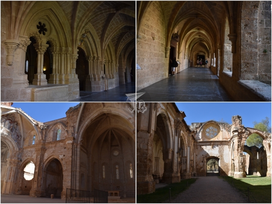 Inside the monastery - the cloister and the ruined gothic church