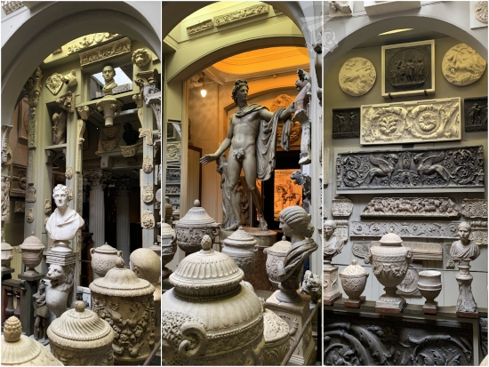 Artefacts at Sir Soane Museum