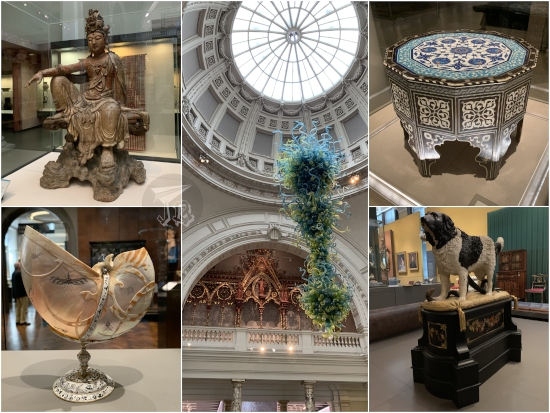 Artefacts at the Victoria and Albert Museum